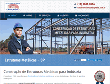 Tablet Screenshot of cavalheiroestruturas.com.br